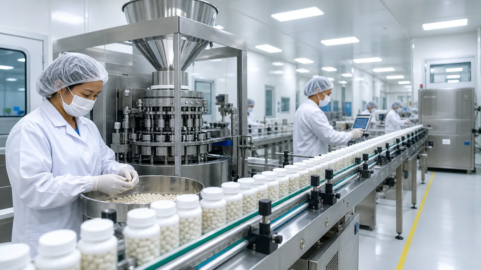 Supplement bottle count options for private label production