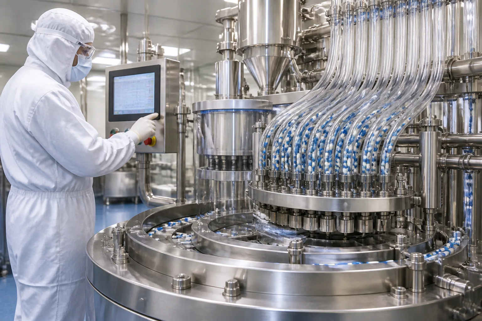 Automated capsule filling machine