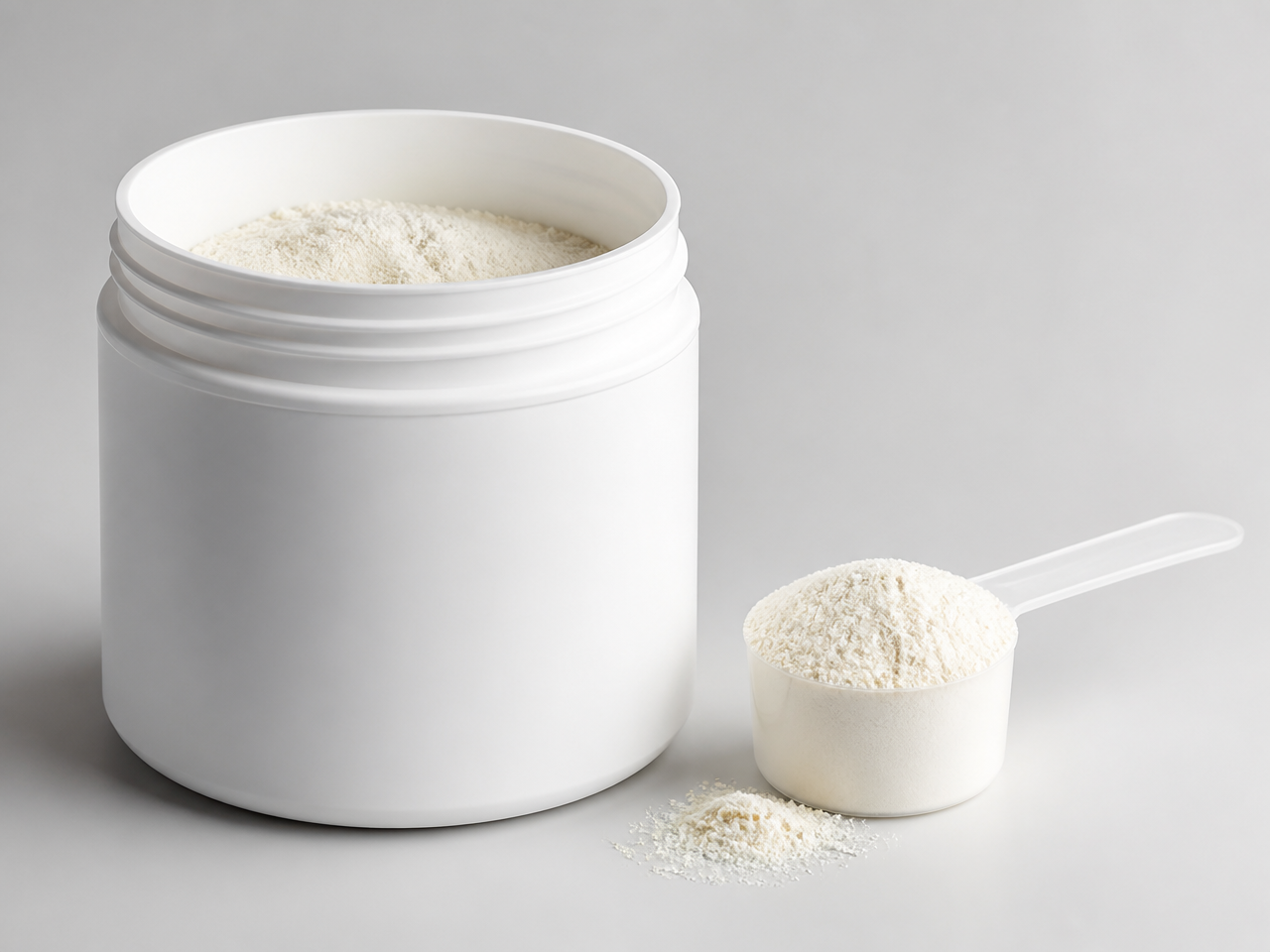 Supplement powder with scoop