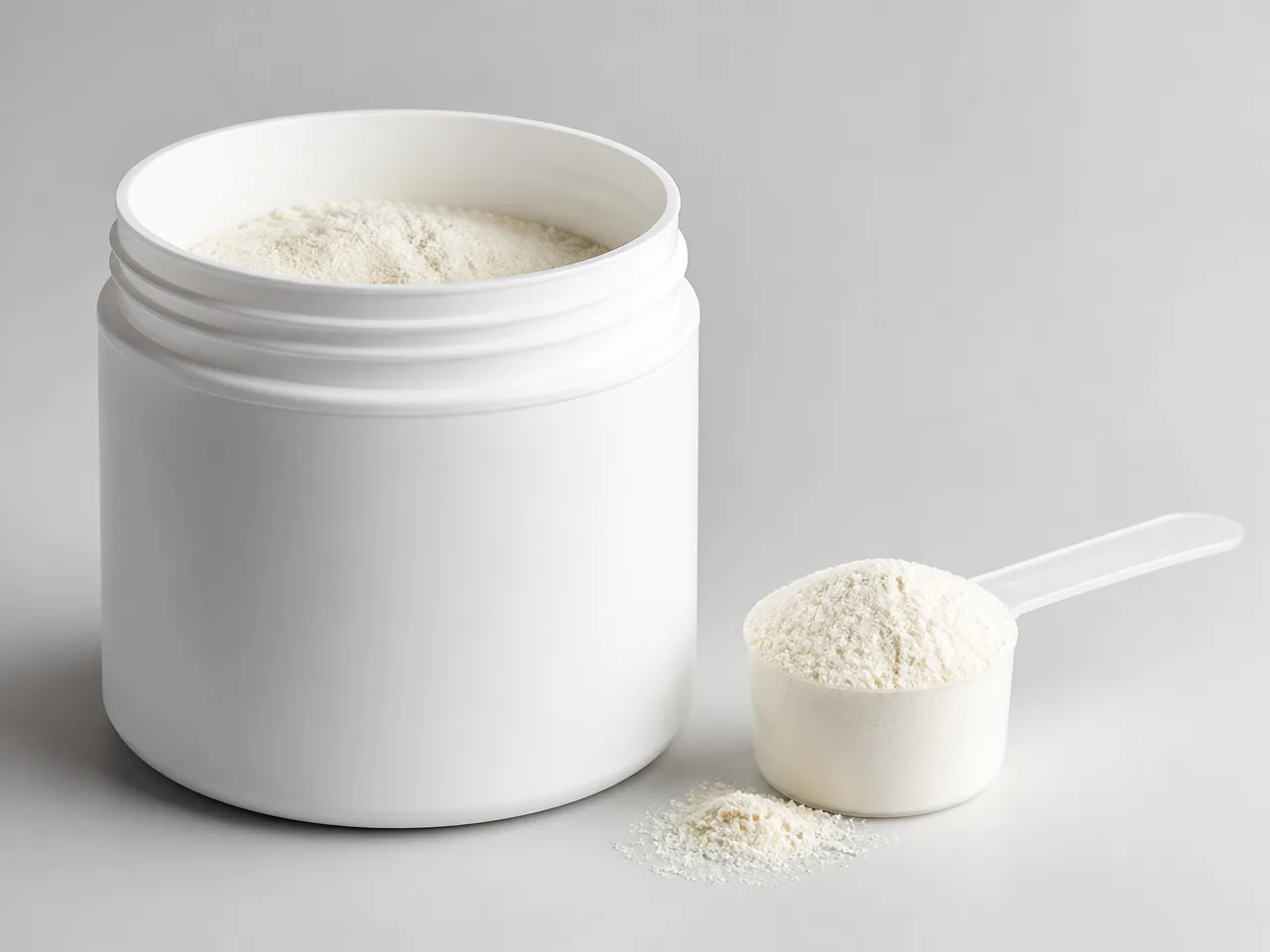 Supplement powder with scoop