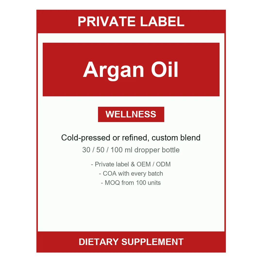 Argan Oil — label design detail