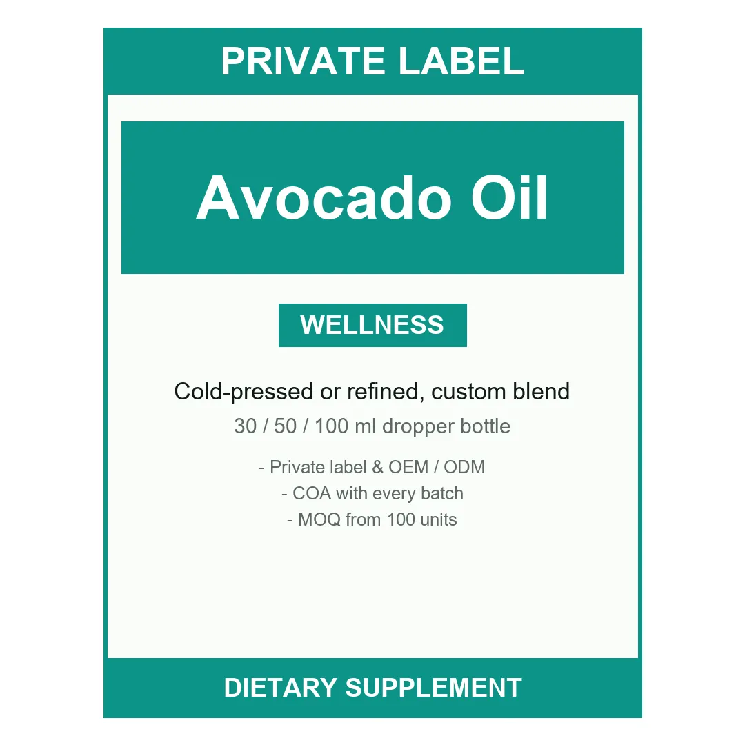 Avocado Oil — label design detail