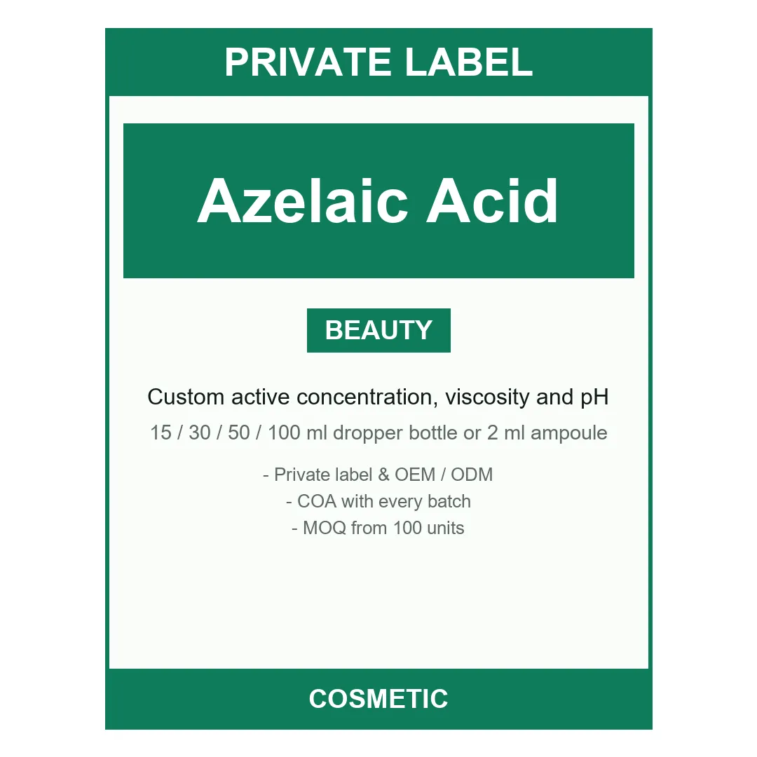 Azelaic Acid Serum — label design detail