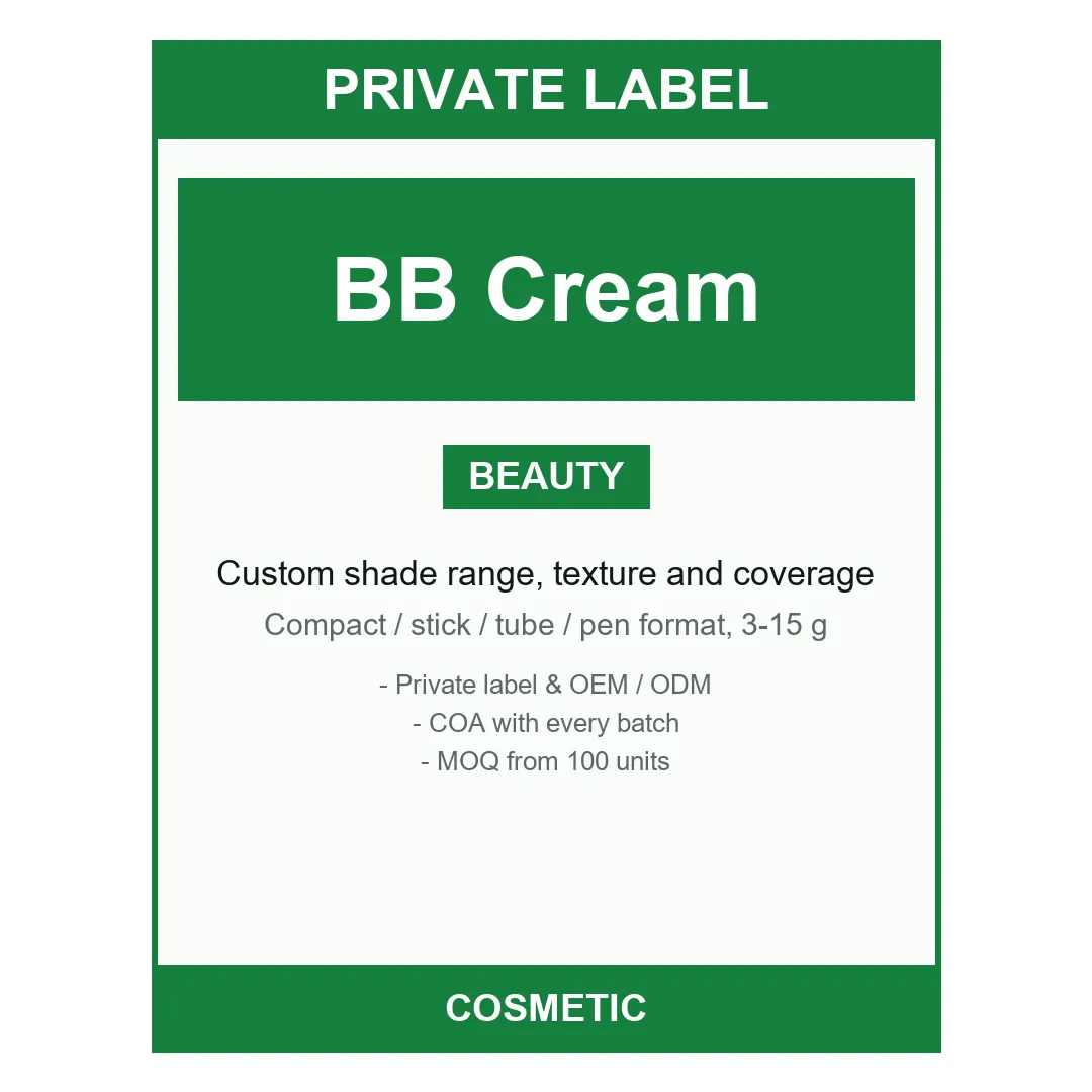 BB Cream — label design detail