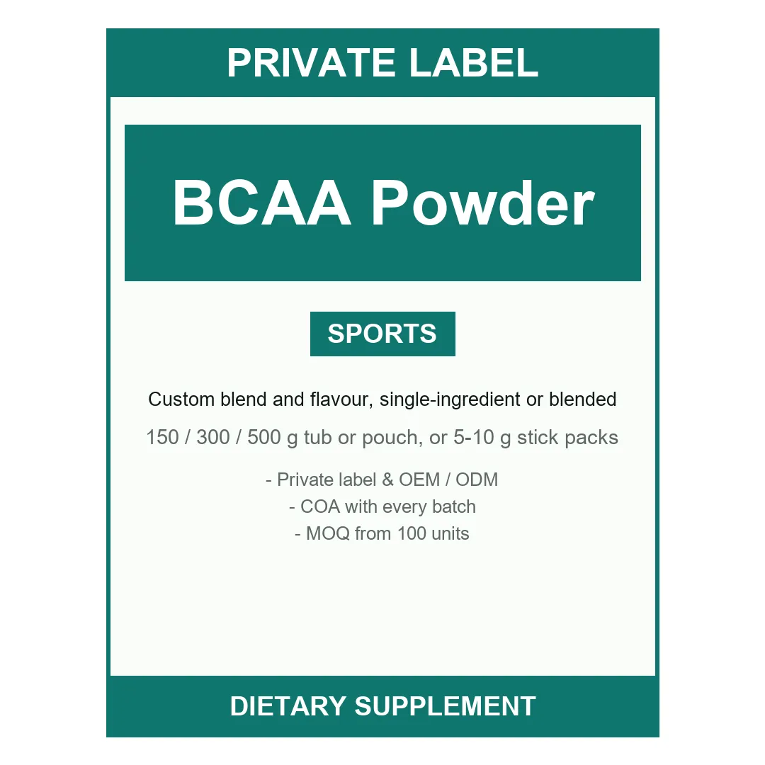 BCAA Powder — label design detail