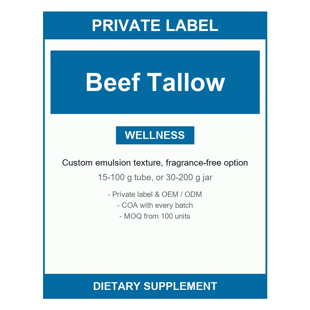 Beef Tallow Balm — label design detail