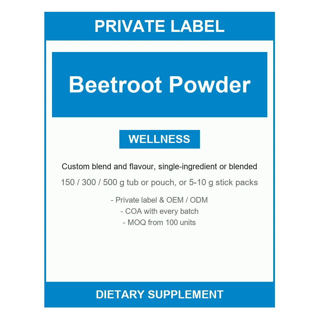 Beetroot Powder — label design detail