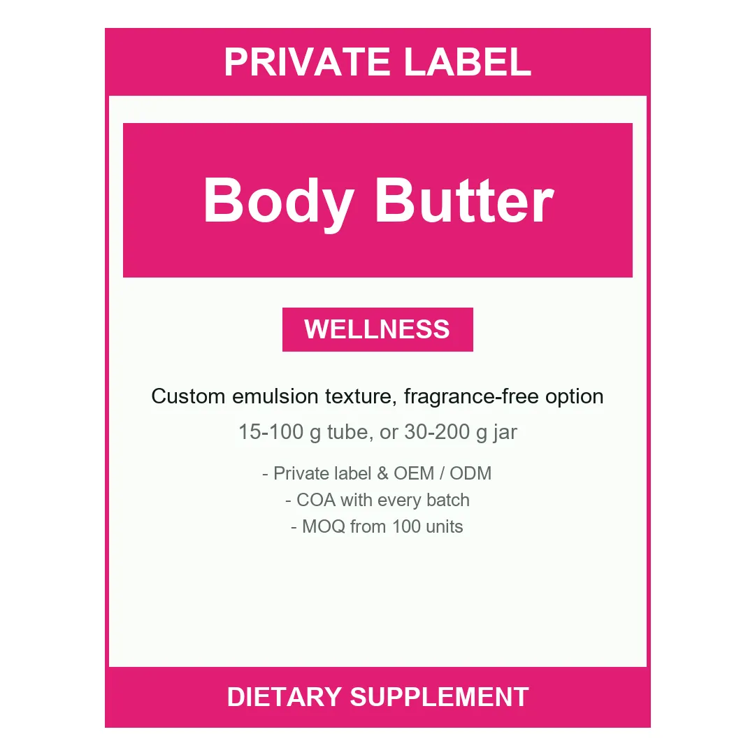 Body Butter — label design detail
