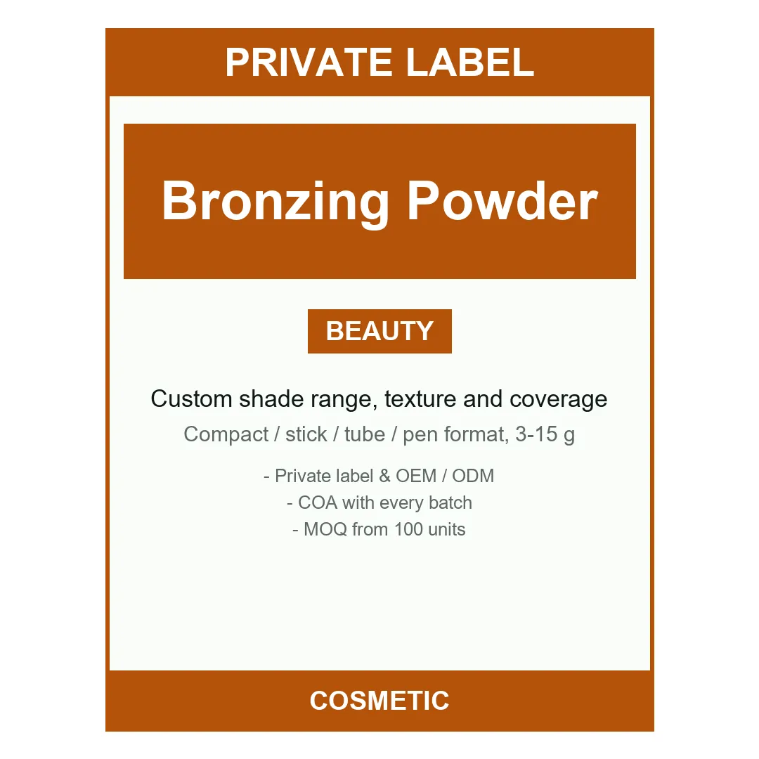 Bronzing Powder — label design detail