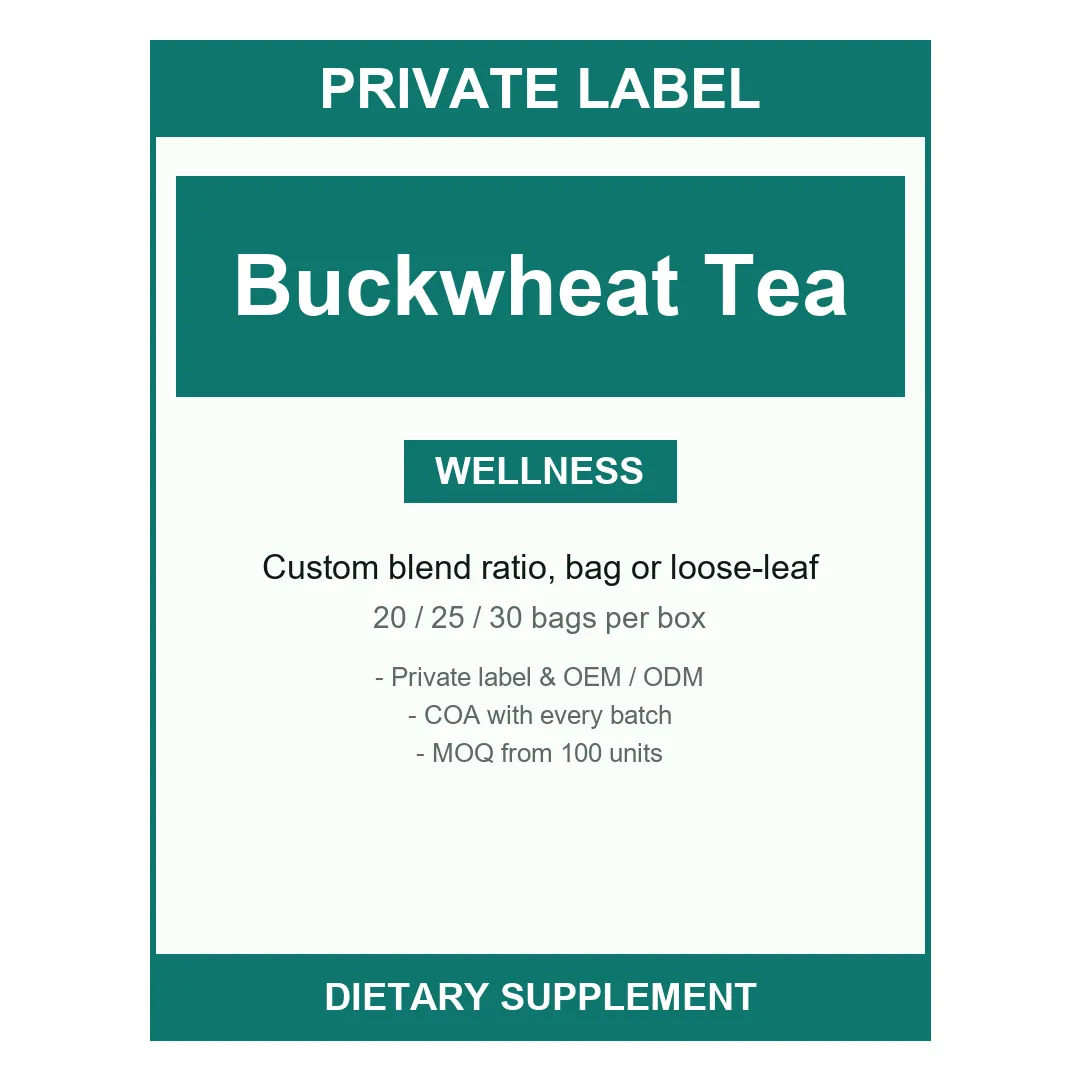 Buckwheat Tea — label design detail