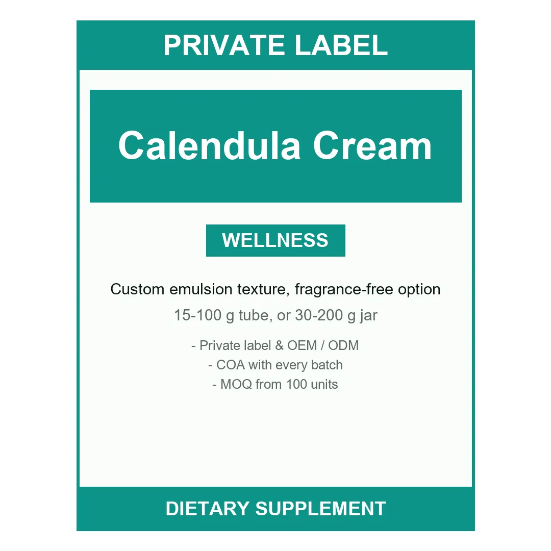 Calendula Cream — label design detail