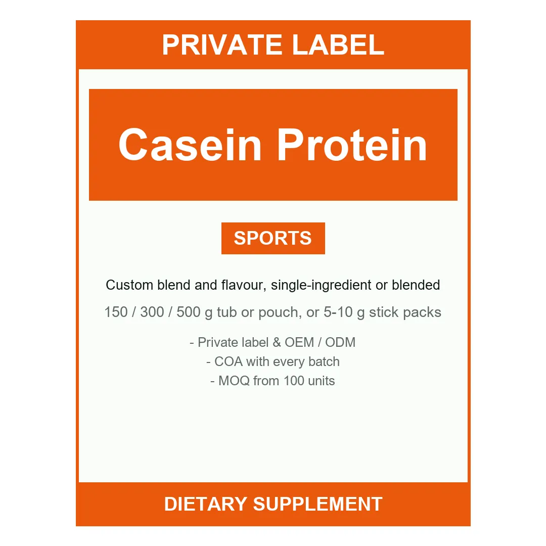 Casein Protein Powder — label design detail