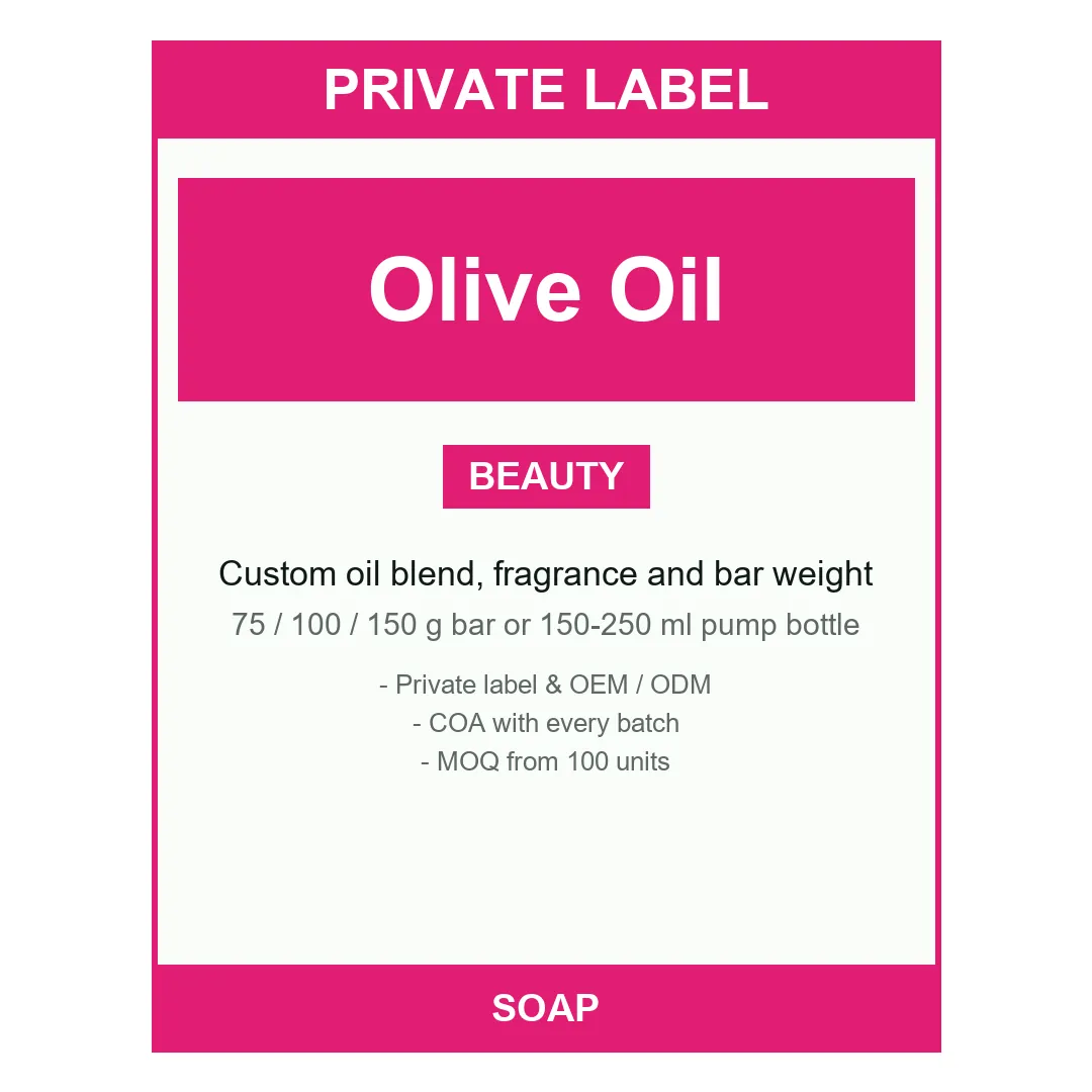 Olive Oil Castile Soap — label design detail