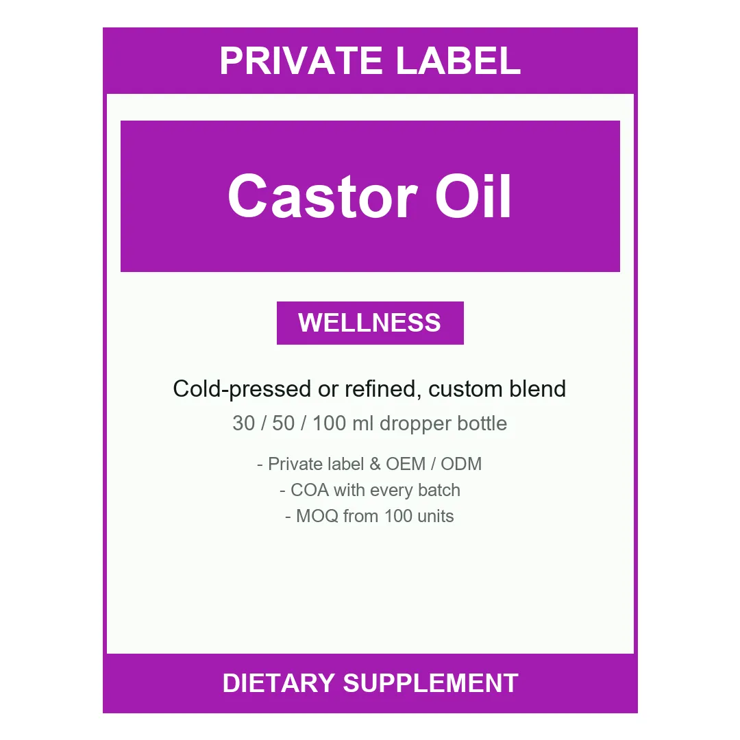 Castor Oil — label design detail