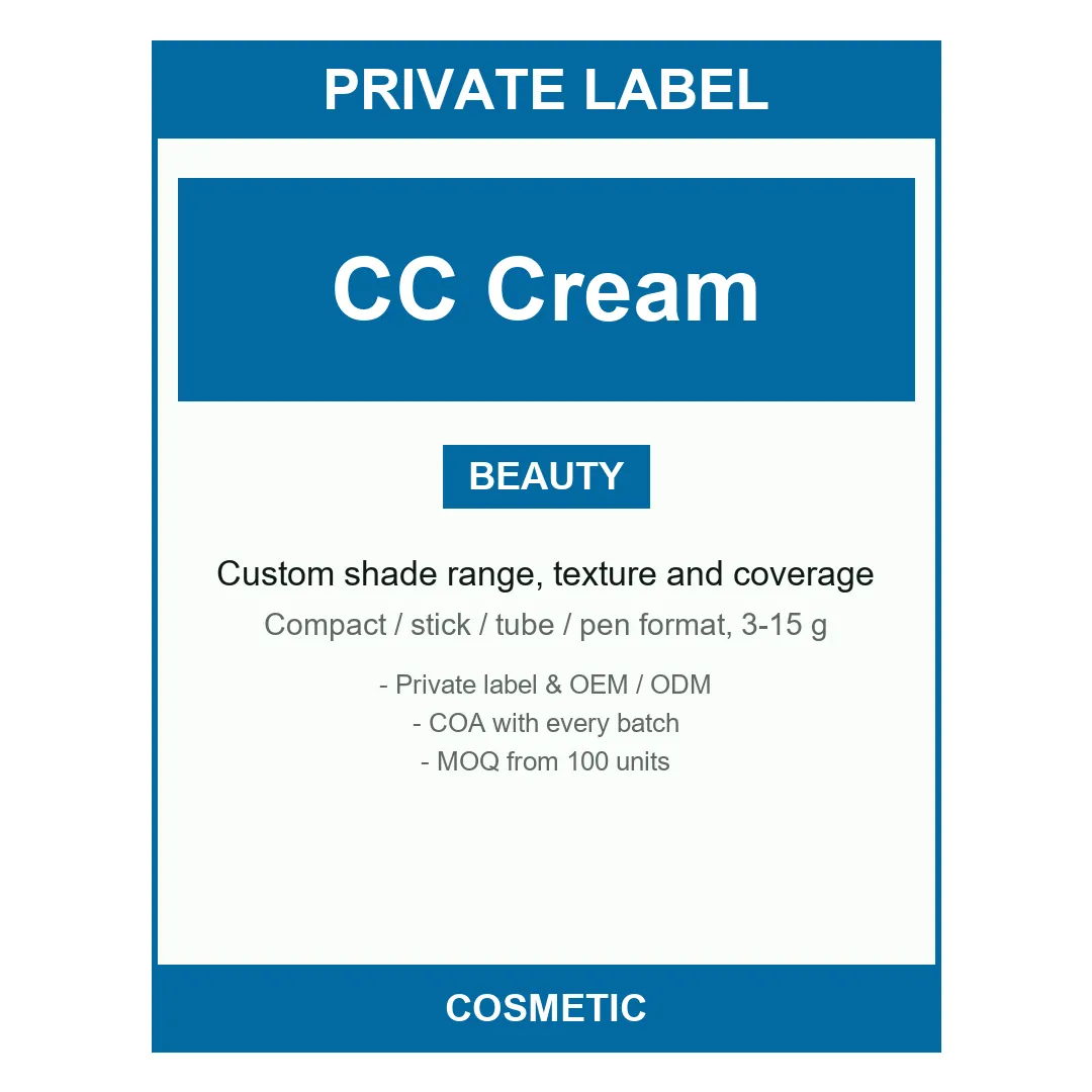CC Cream — label design detail