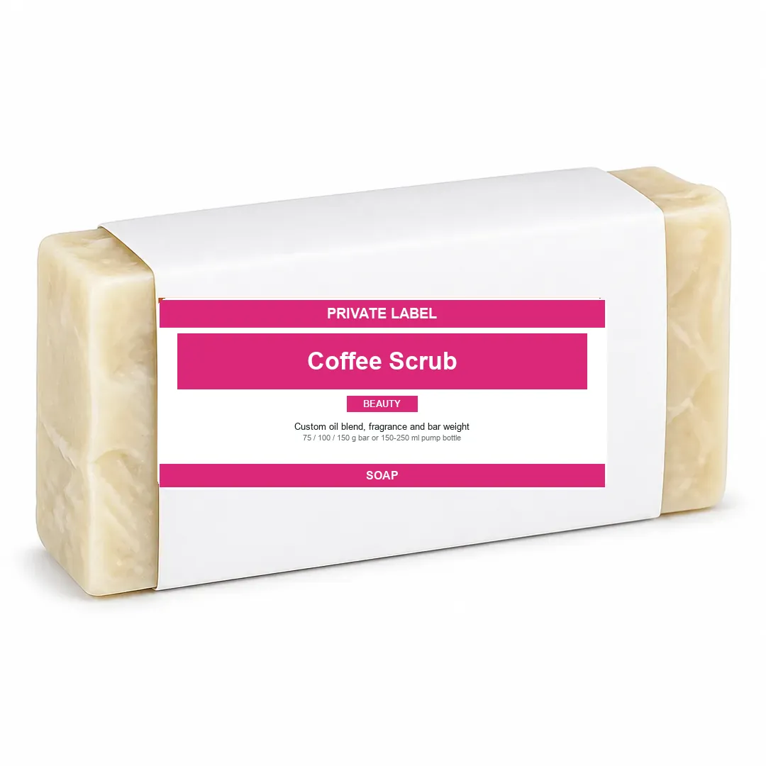 Coffee Scrub Soap Bar private label