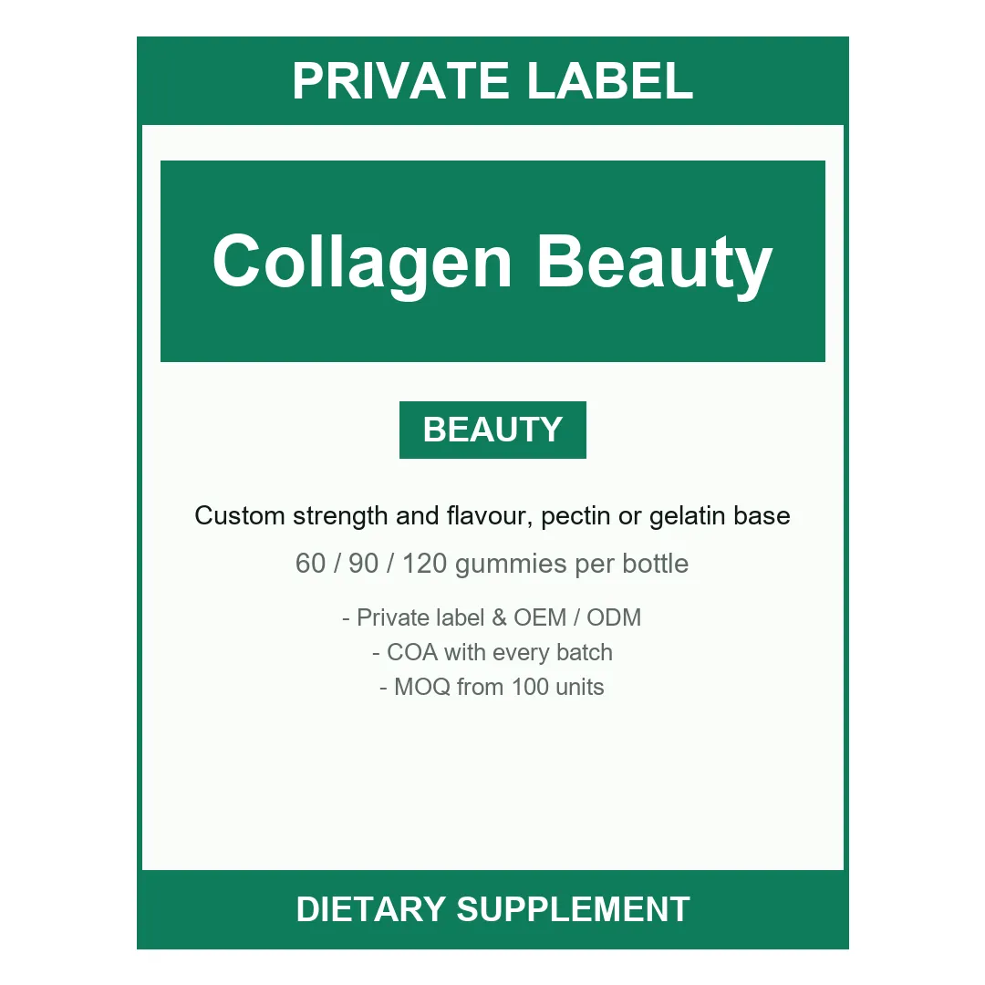 Collagen Beauty Gummies — label design detail