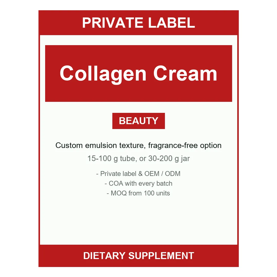 Collagen Cream — label design detail