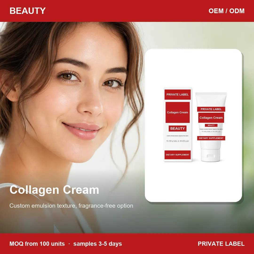 Collagen Cream — private-label supplement, lifestyle scene