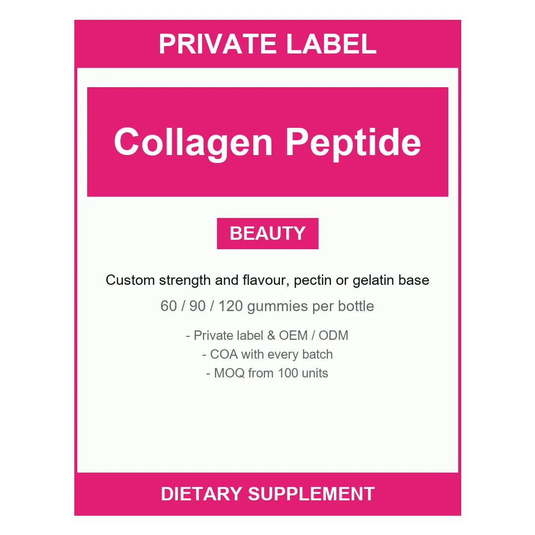 Collagen Peptide Gummies — label design detail