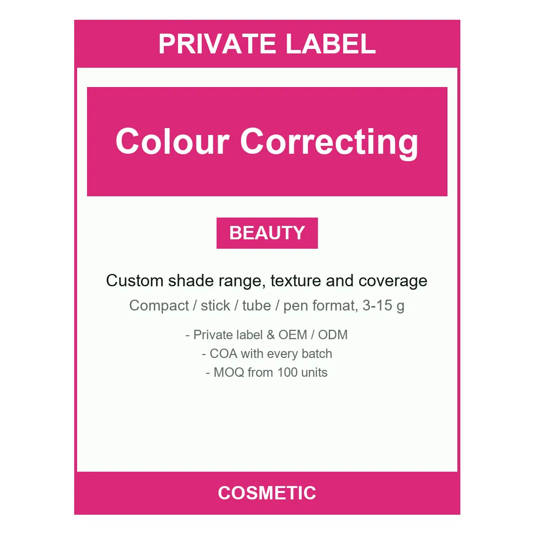 Colour Correcting Cream — label design detail