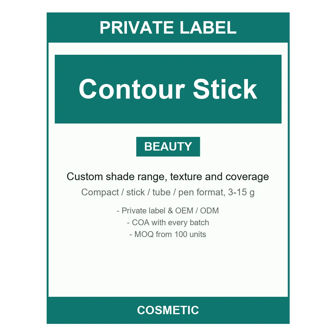 Contour Stick — label design detail