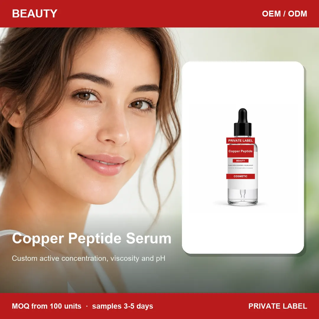 Copper Peptide Serum — private-label supplement, lifestyle scene