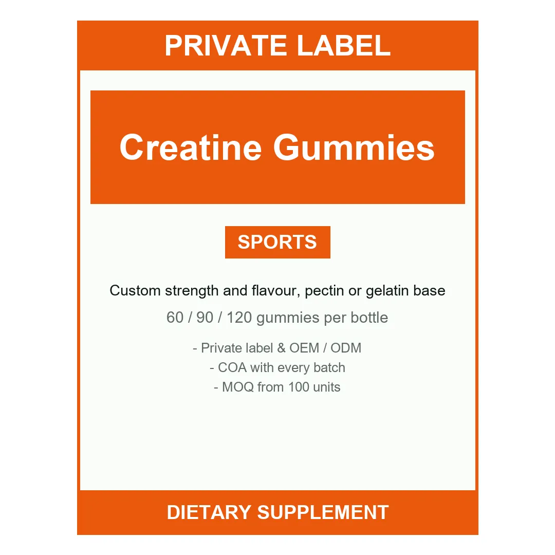 Creatine Gummies — label design detail