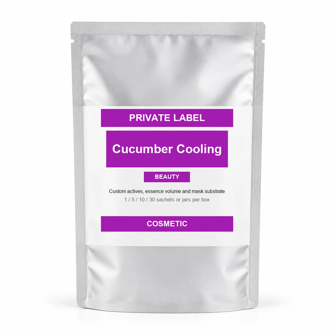 Cucumber Cooling Sheet Mask private label