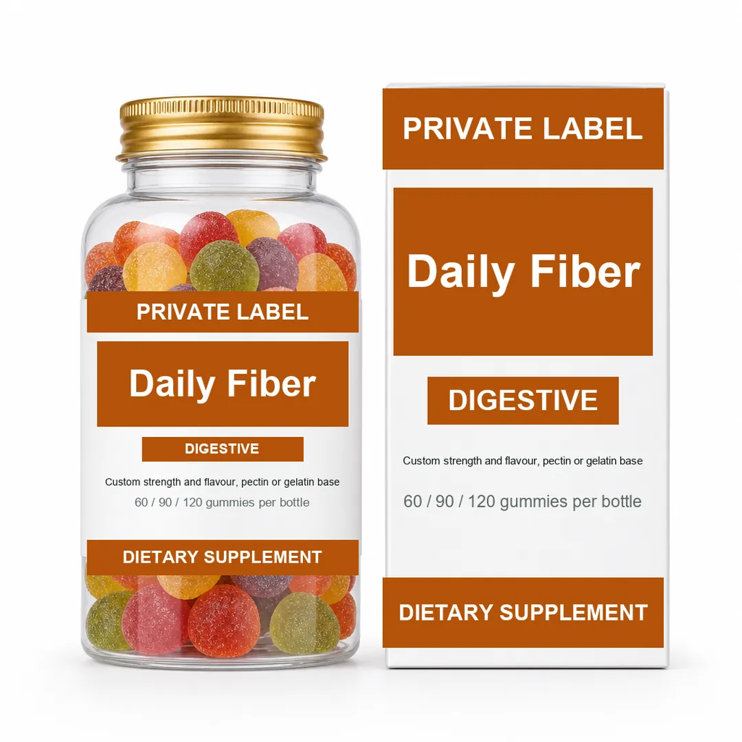 Daily Fiber + Probiotics Gummies private label