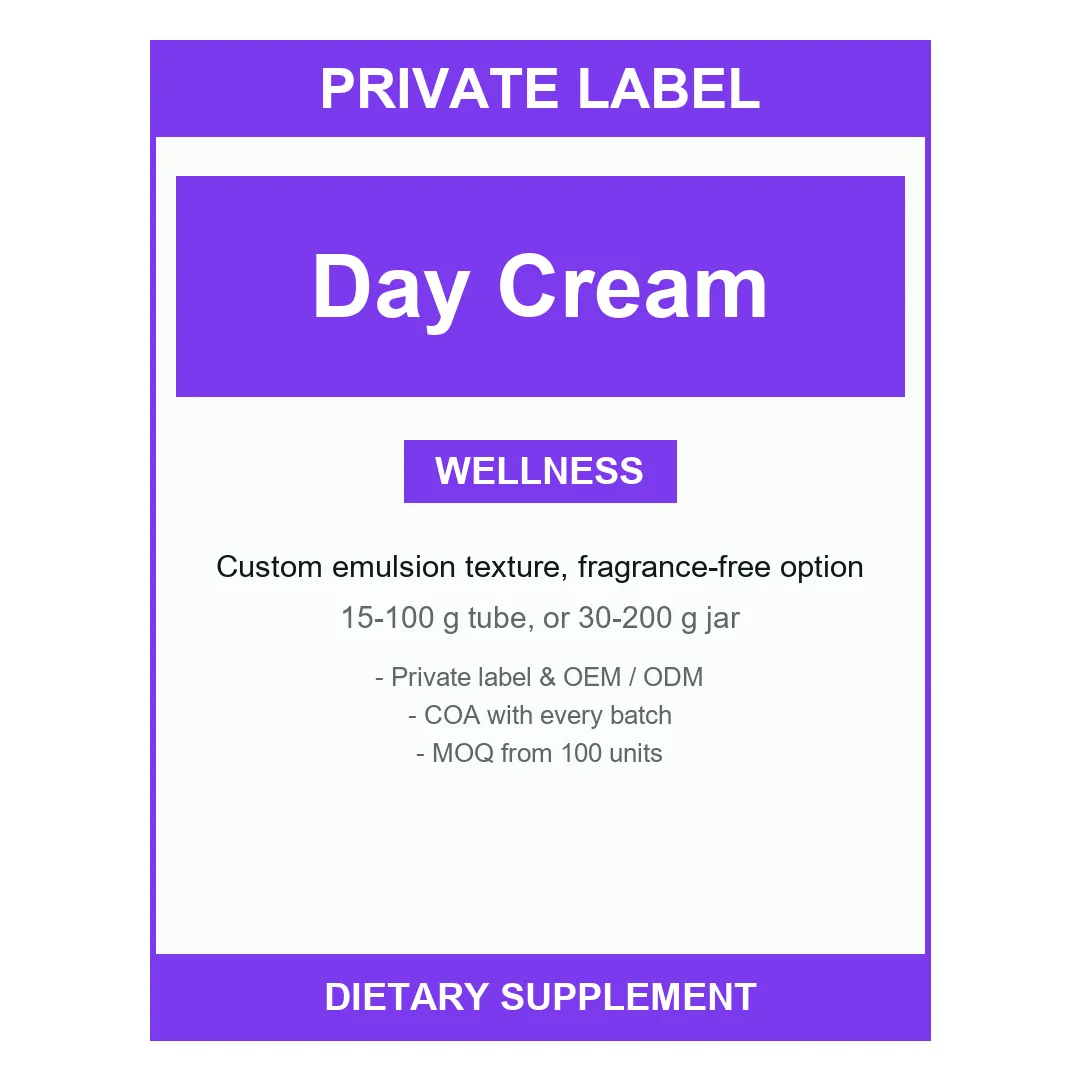 Day Cream — label design detail