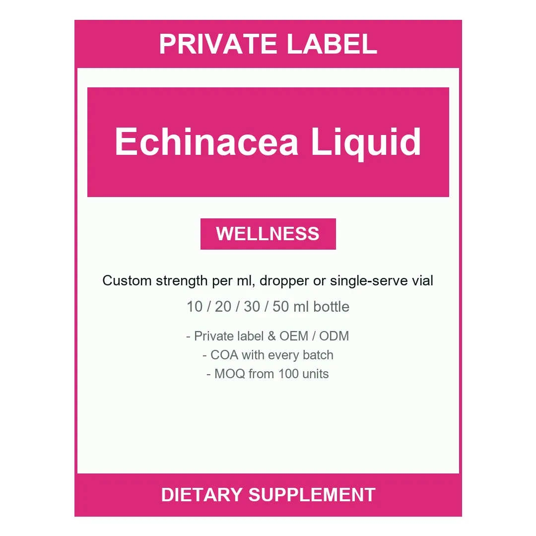 Echinacea Liquid Drops — label design detail