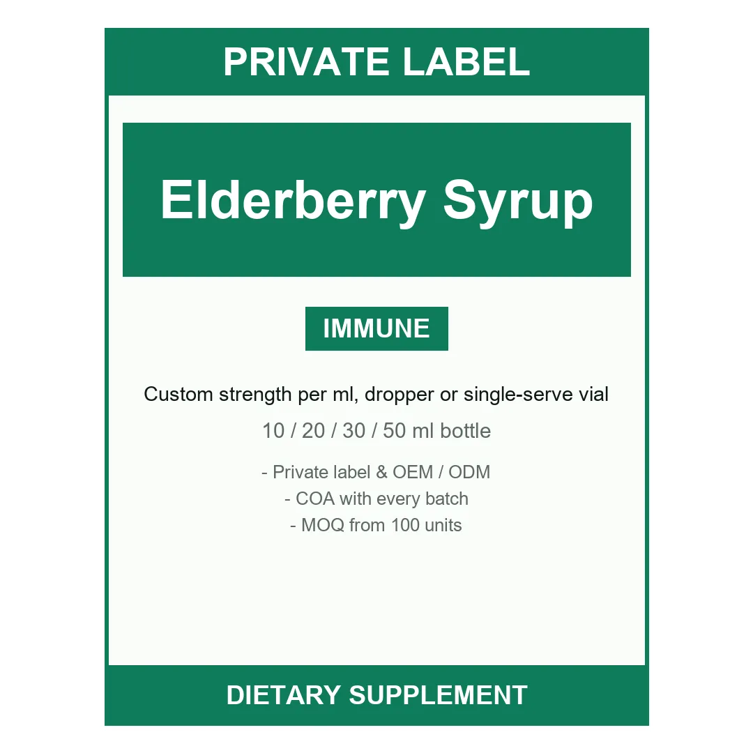 Elderberry Syrup — label design detail