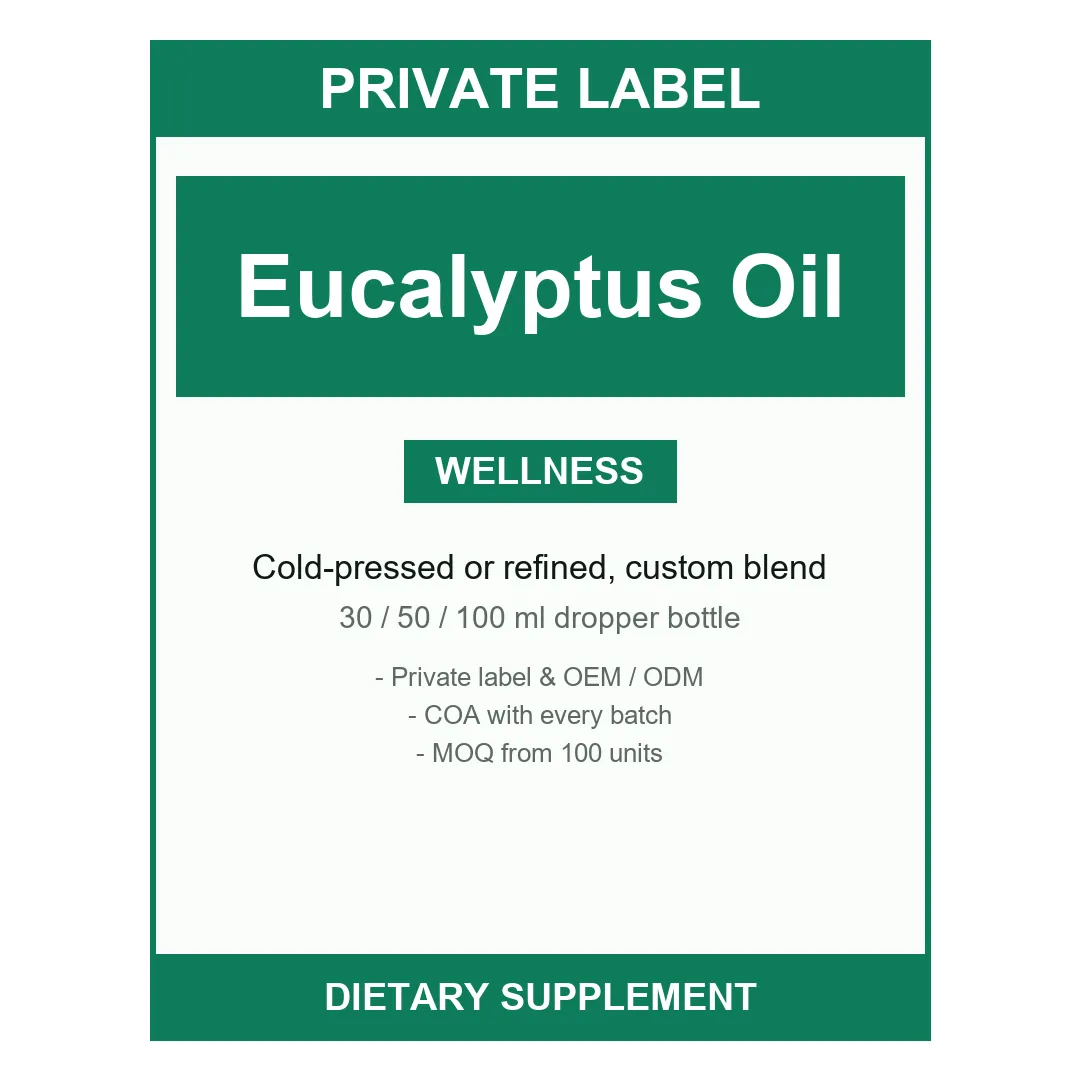 Eucalyptus Oil — label design detail