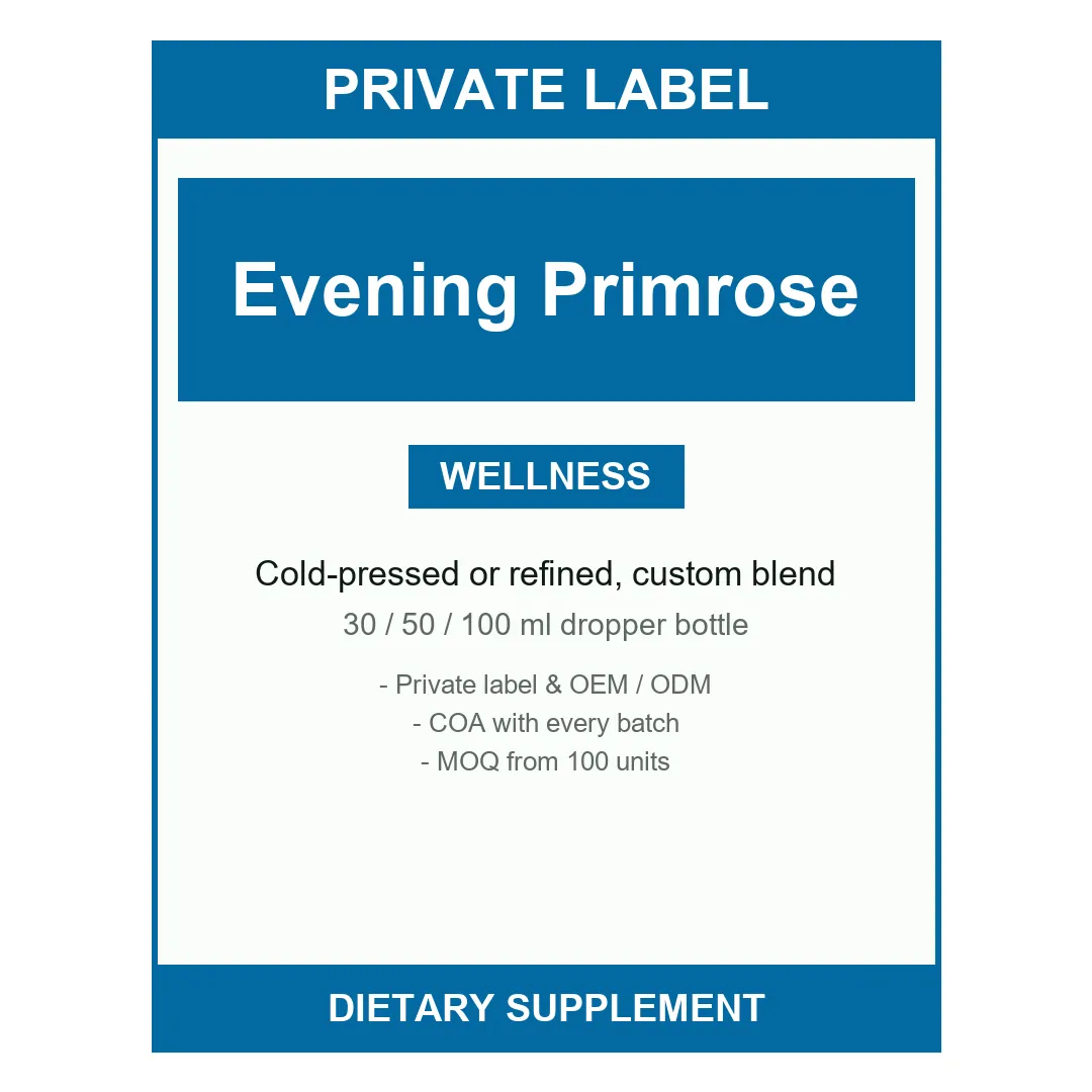 Evening Primrose Oil — label design detail