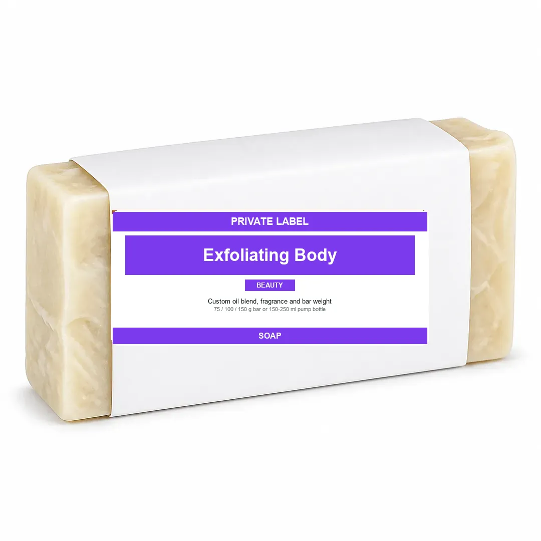 Exfoliating Body Scrub Bar private label