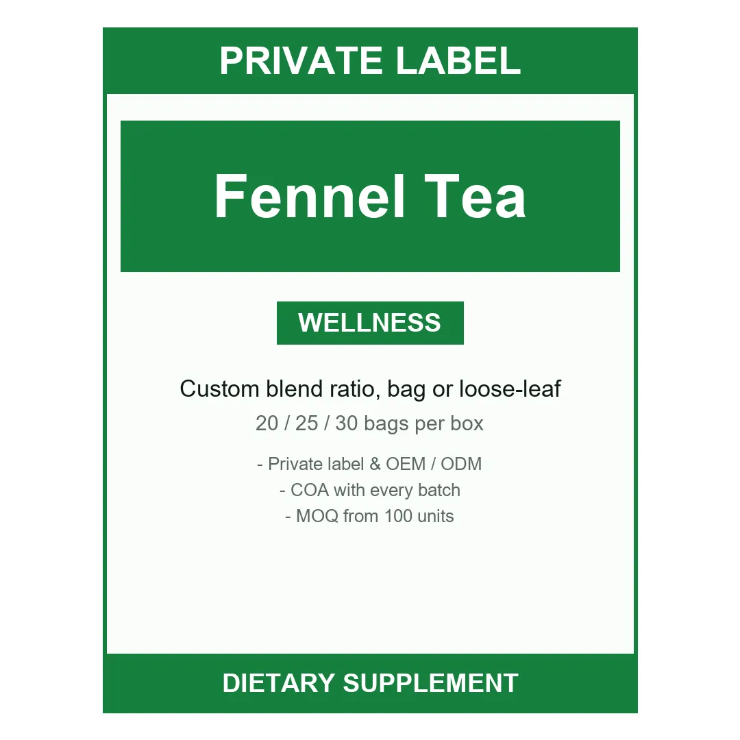 Fennel Tea Bags — label design detail