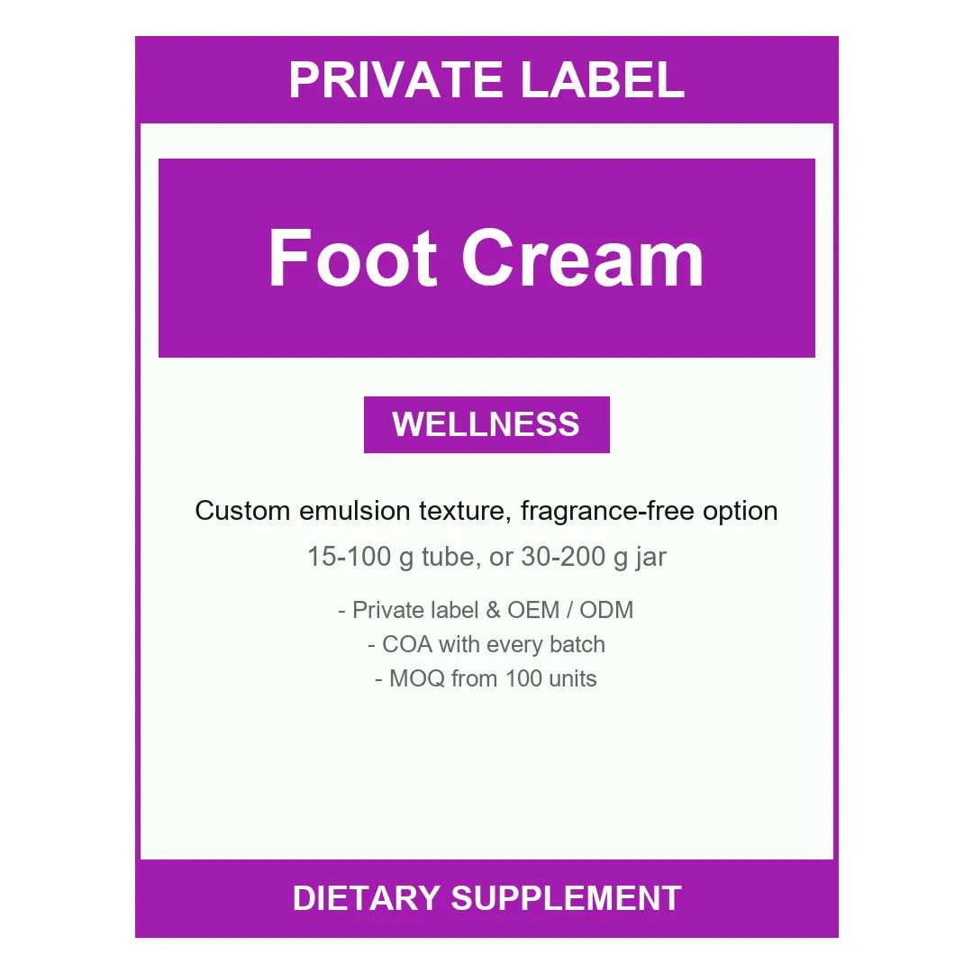 Foot Cream — label design detail