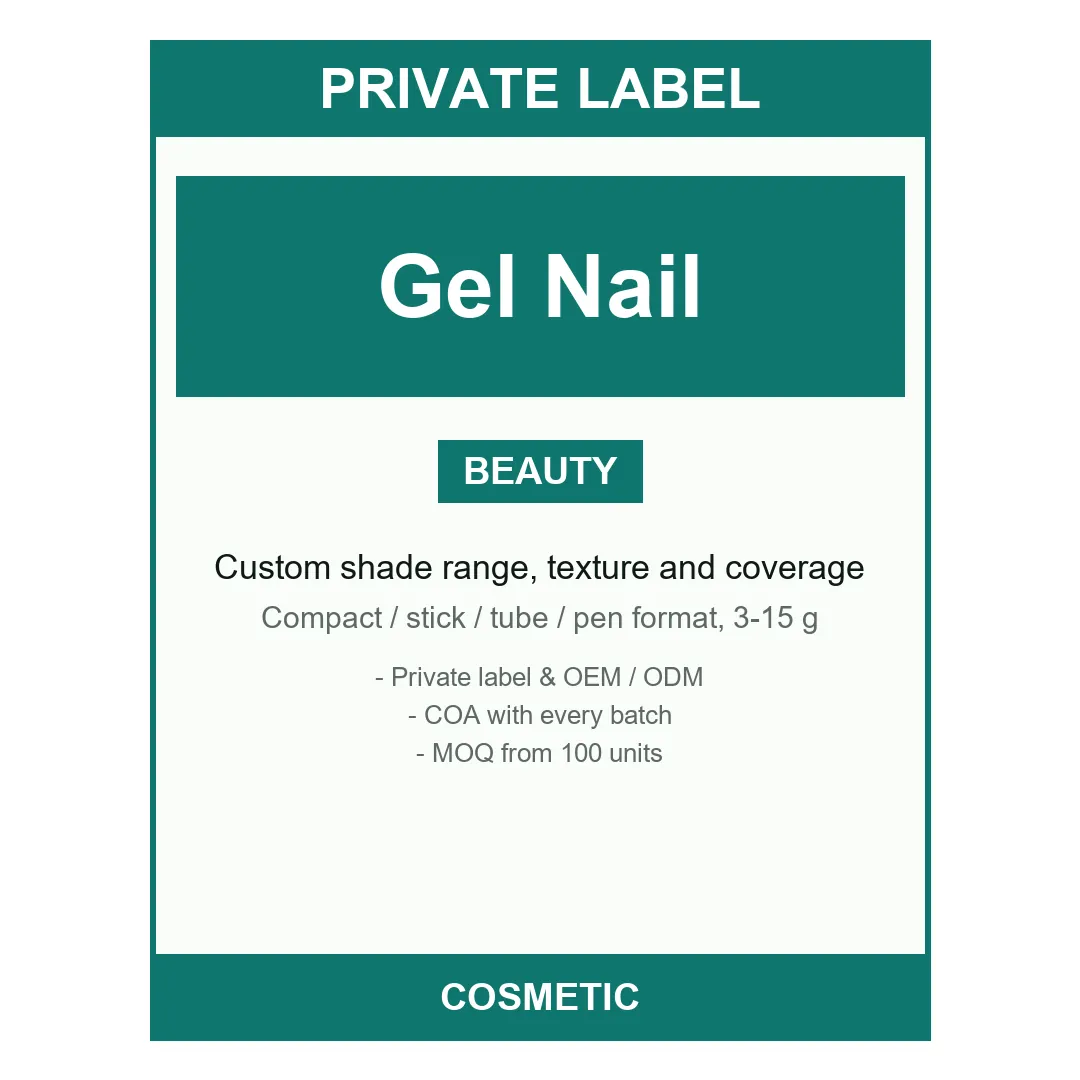 Gel Nail Polish — label design detail
