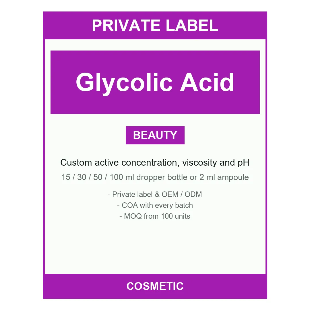 Glycolic Acid Serum — label design detail