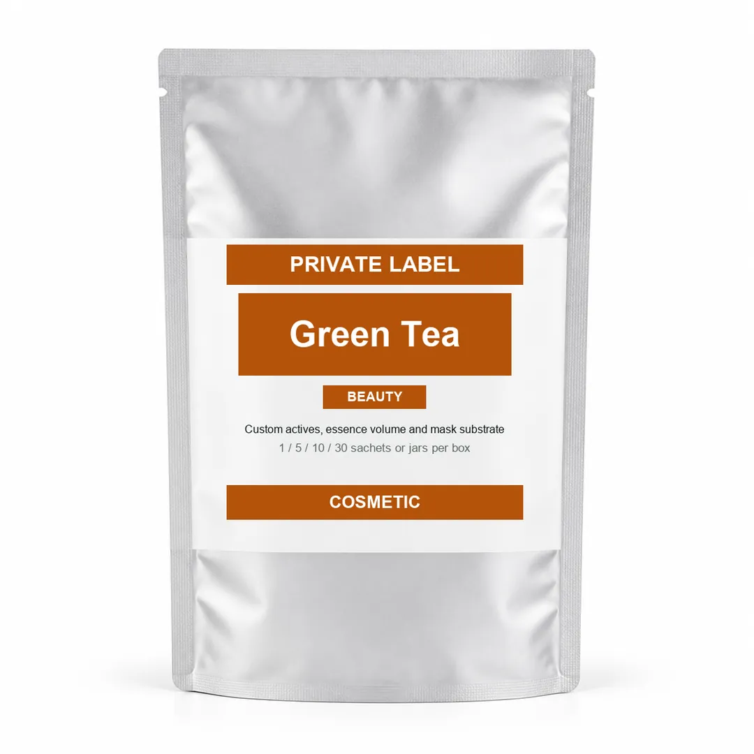 Green Tea Purifying Sheet Mask private label