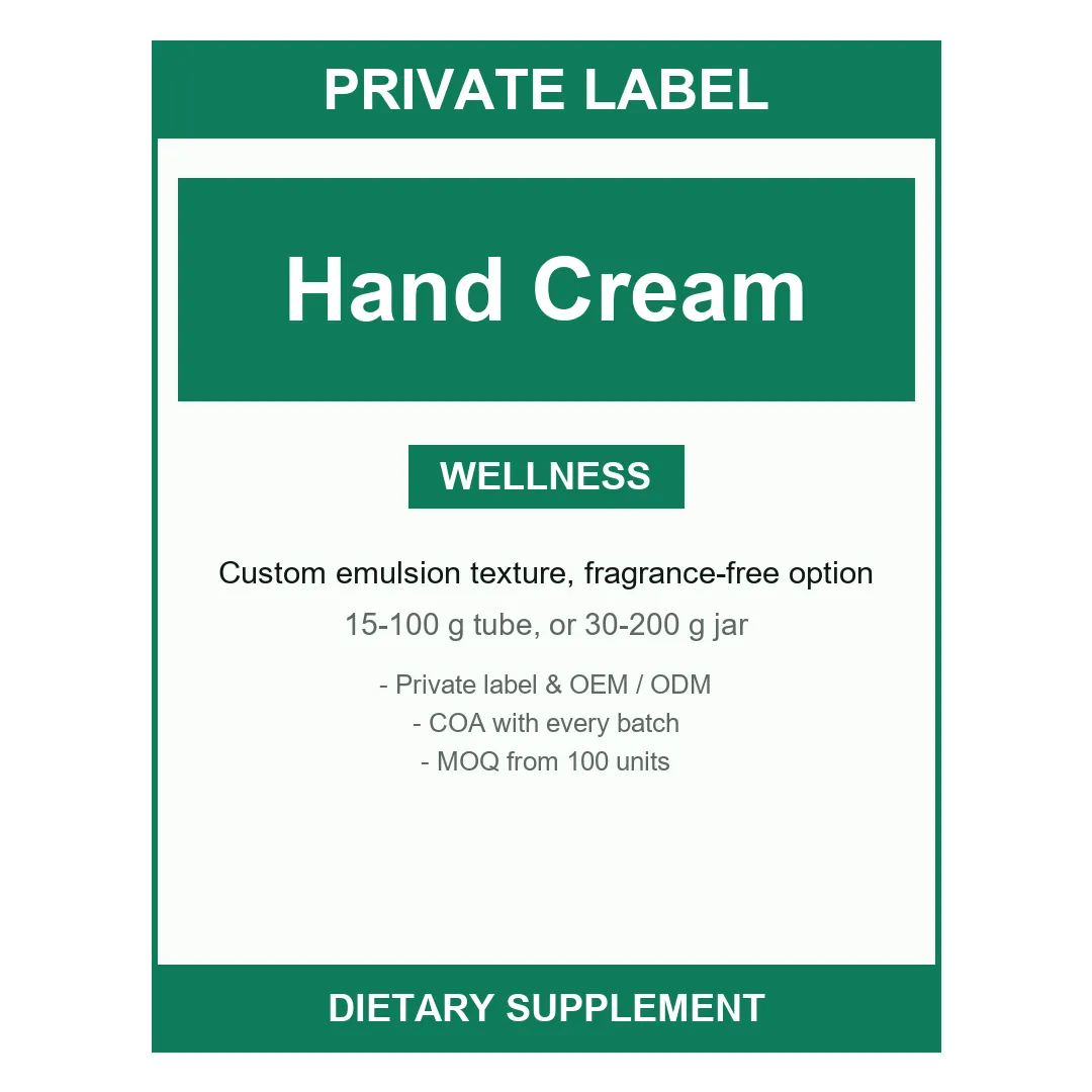 Hand Cream — label design detail