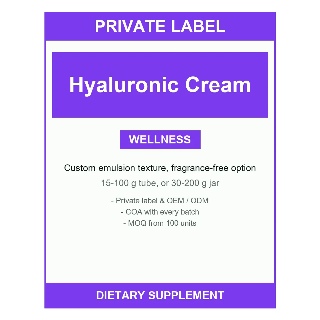 Hyaluronic Cream — label design detail