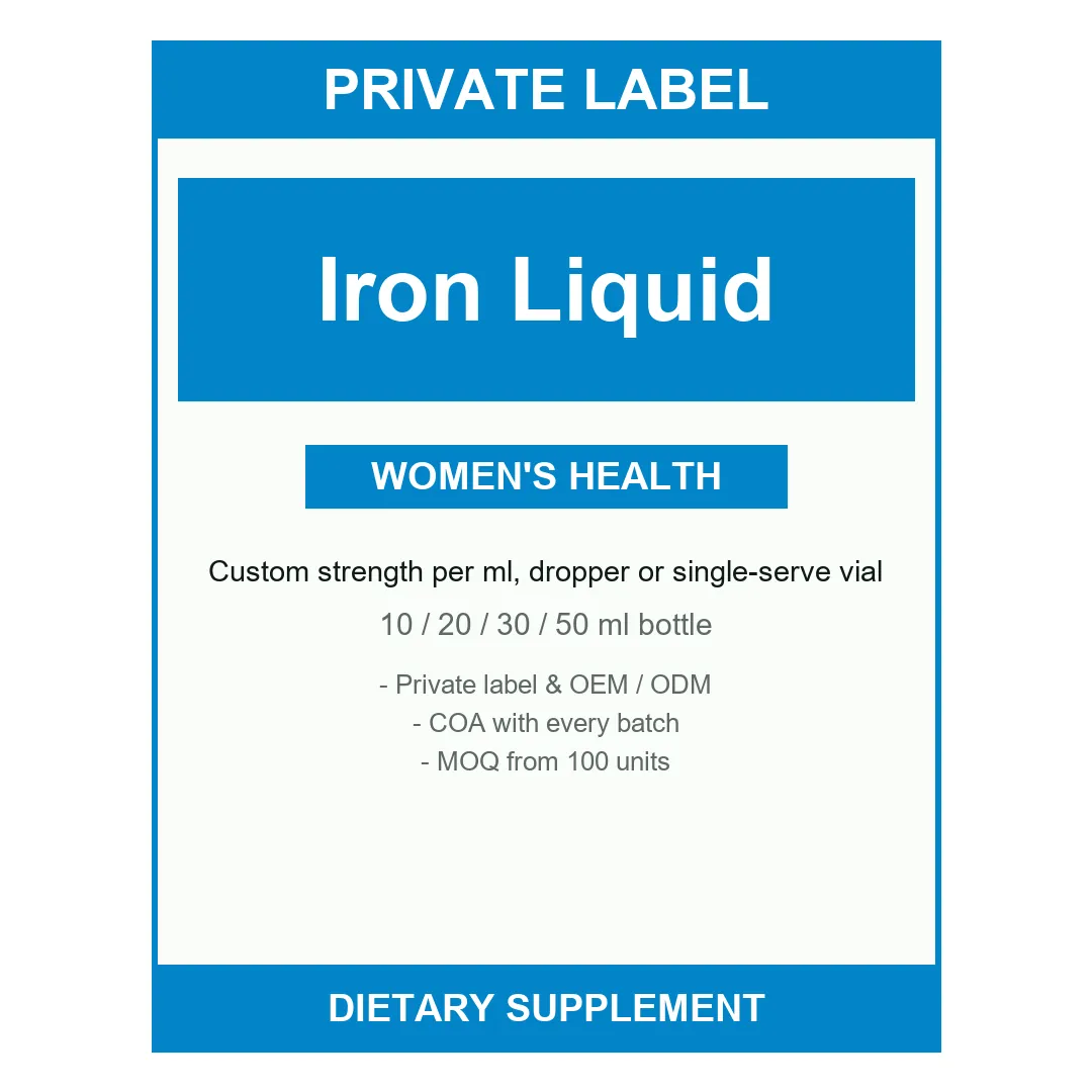 Iron Liquid Drops — label design detail