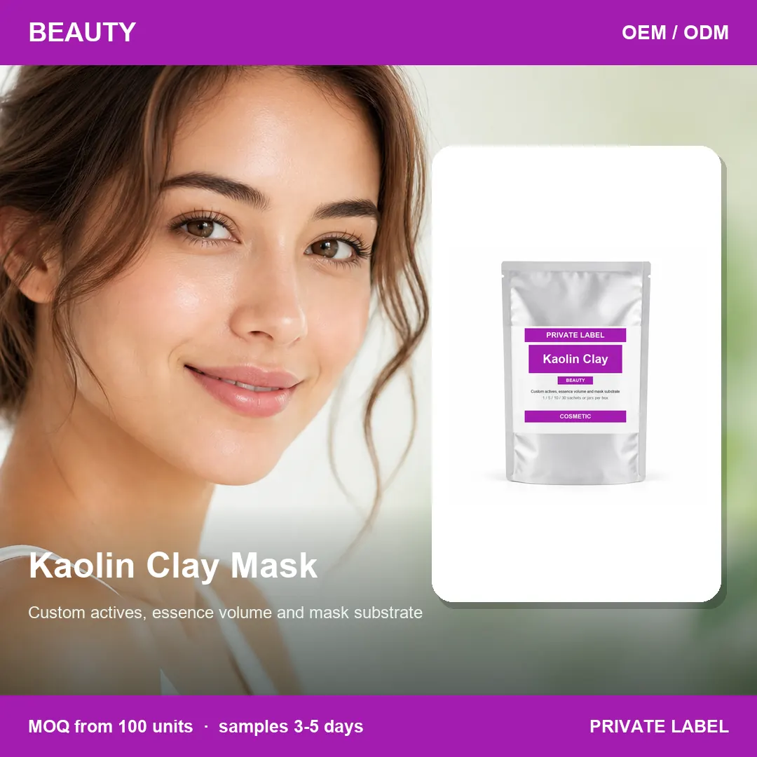 Kaolin Clay Mask — private-label supplement, lifestyle scene