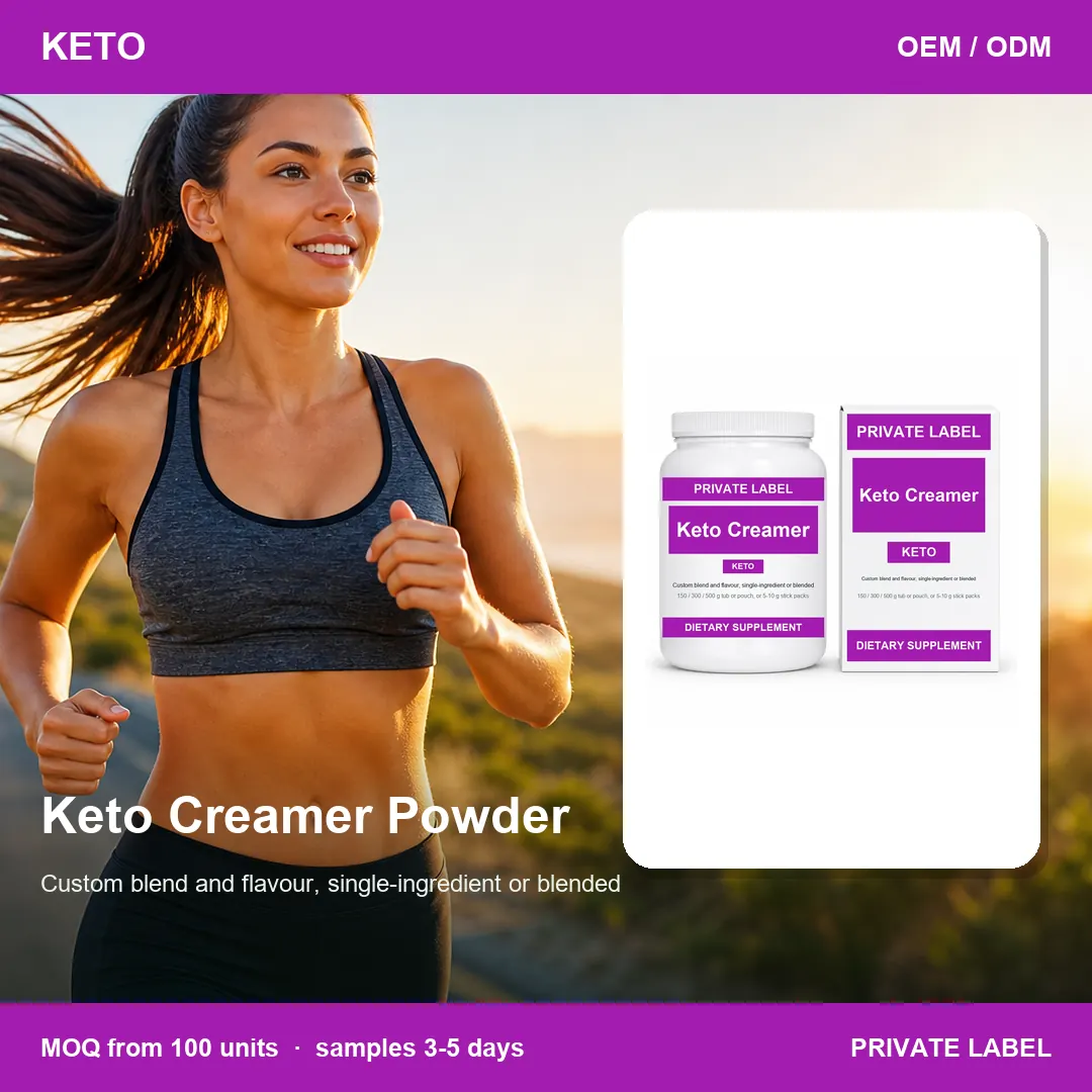 Keto Creamer Powder — private-label supplement, lifestyle scene
