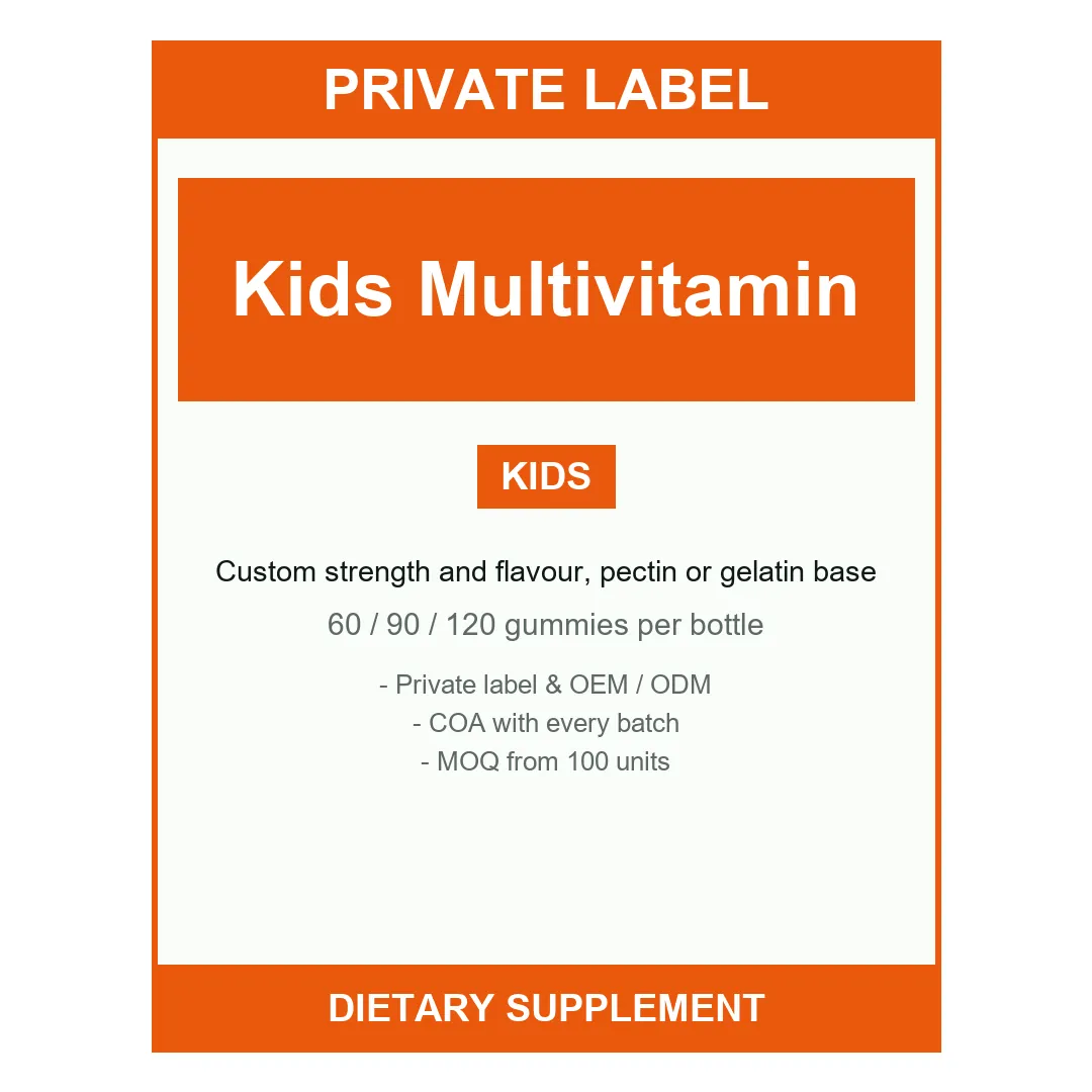 Kids Multivitamin Gummies — label design detail
