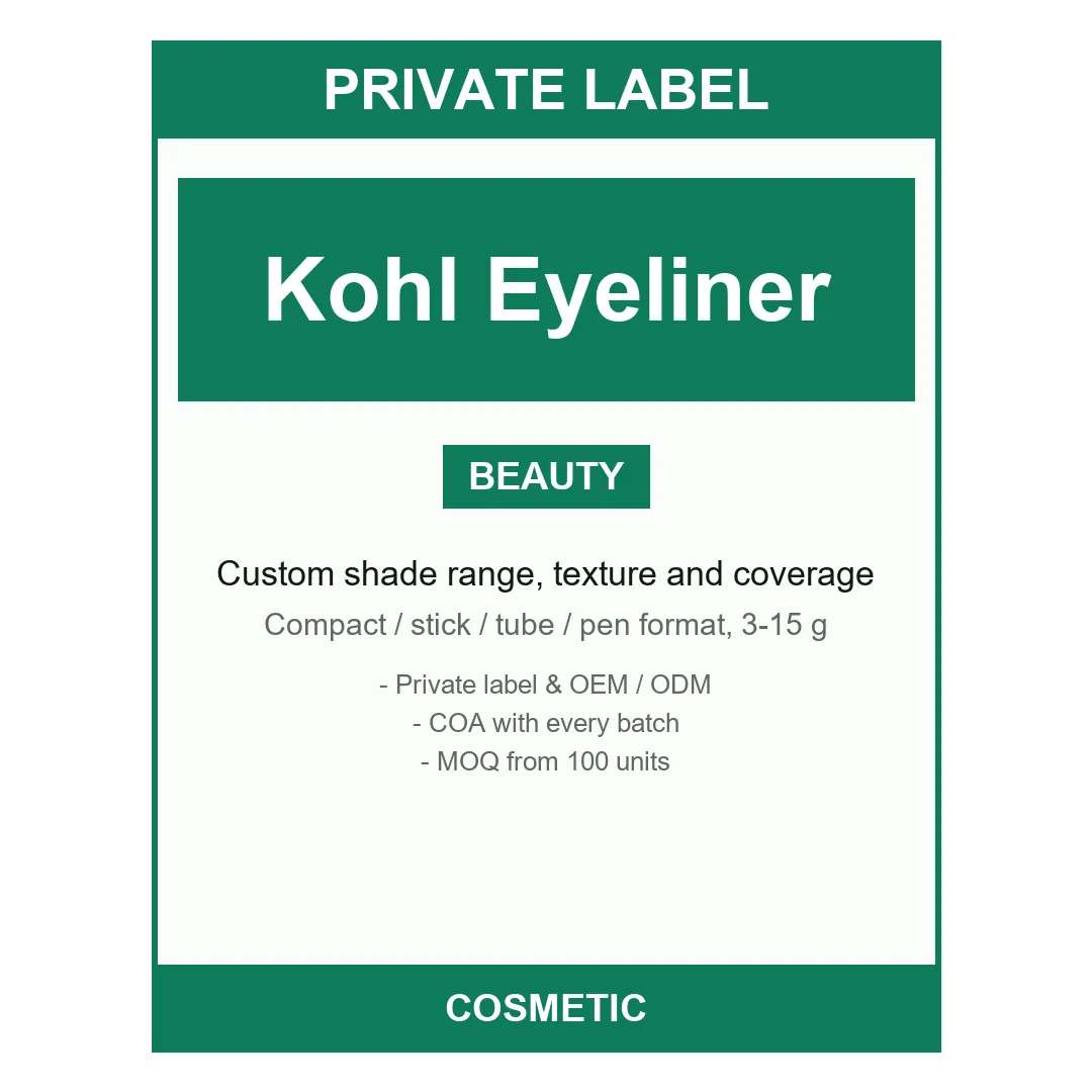 Kohl Eyeliner Pencil — label design detail
