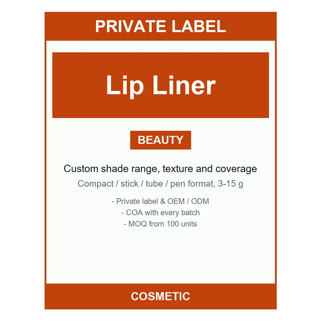 Lip Liner Pencil — label design detail
