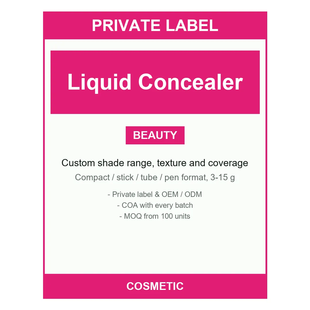 Liquid Concealer — label design detail